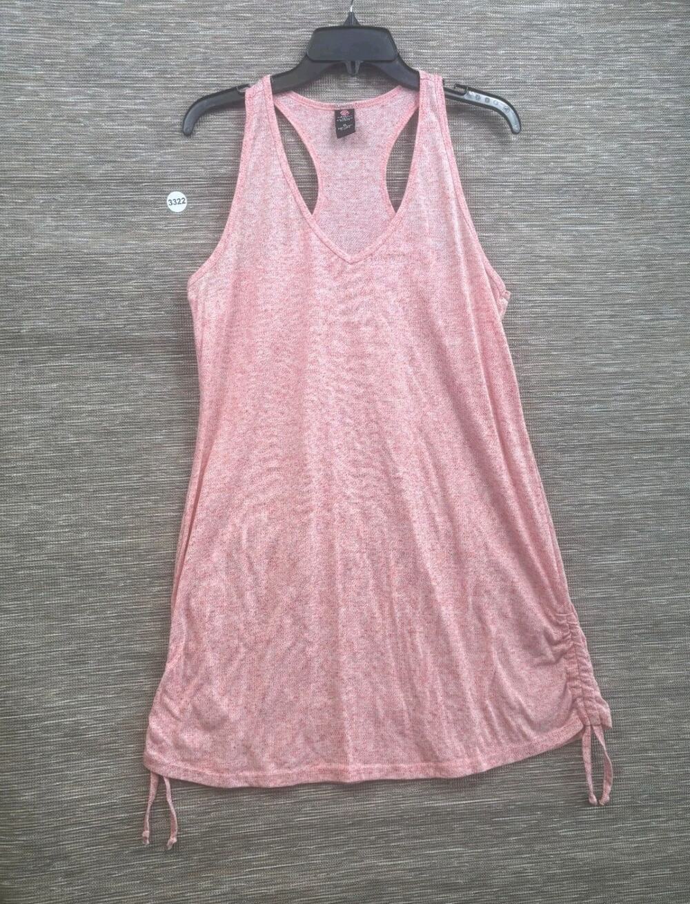 Bally Total Fitness Women's Tunic Tank Top Womens Size XL Pink Racerback